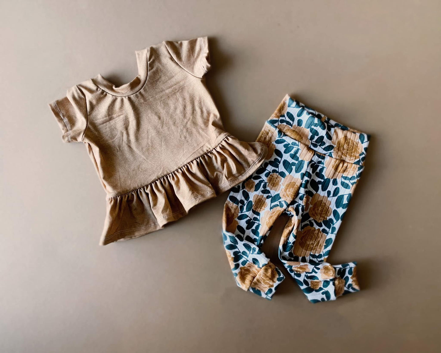 RTS 6/9m Bloom Peplum & Leggings