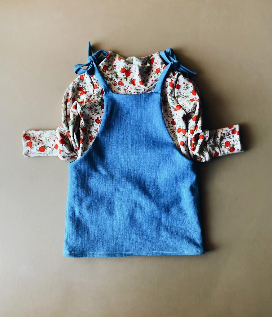 18/24m RTS Denim Overall Skirt & Zion Tee