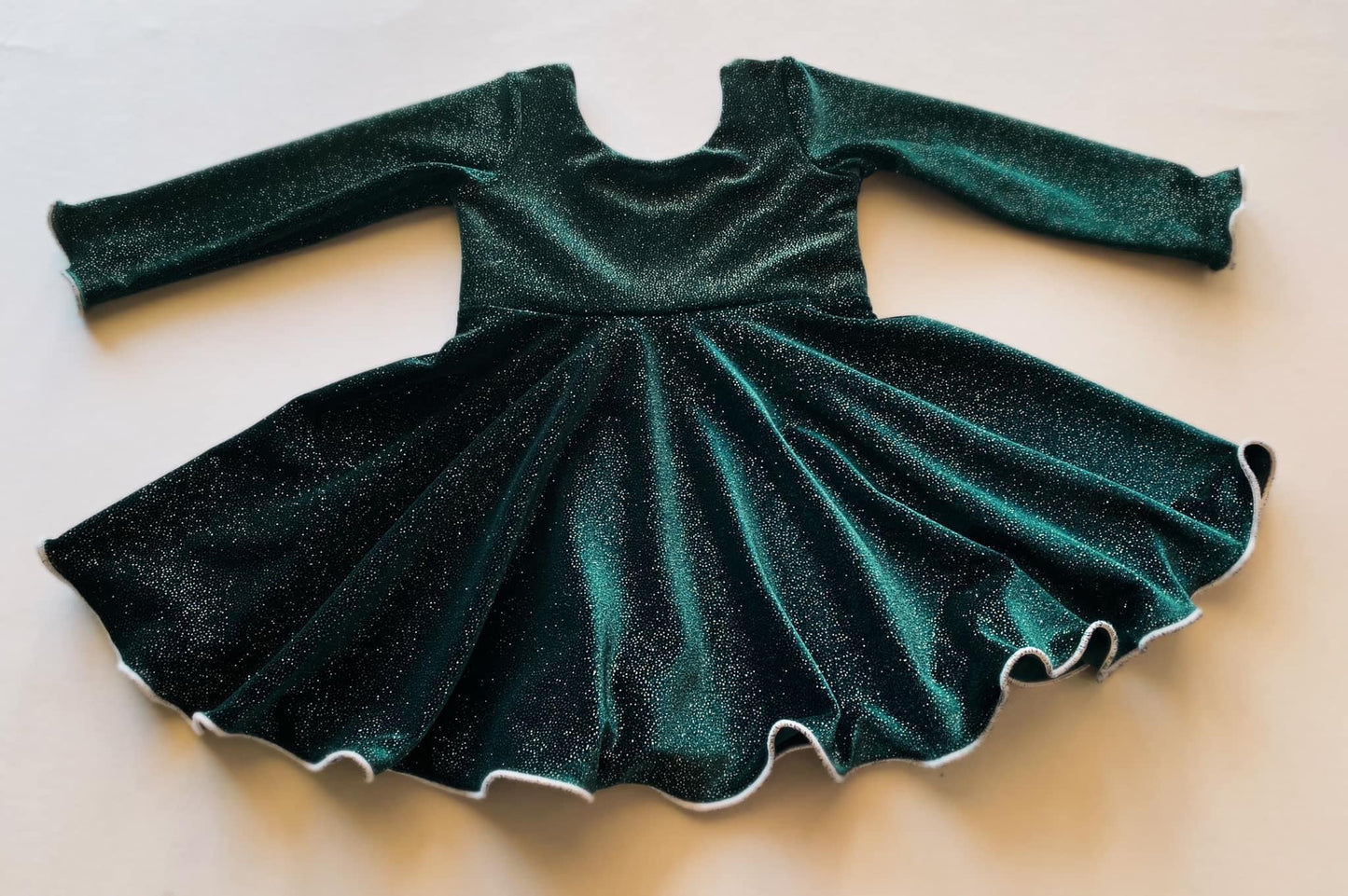 RTS 9/12m Velvet Twirl Dress