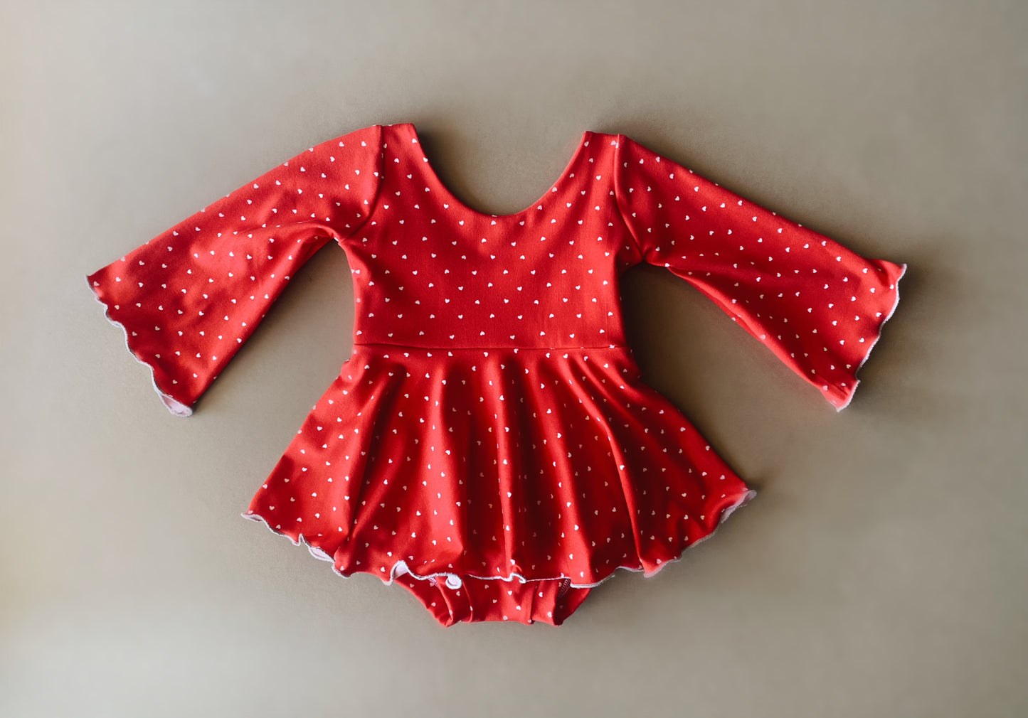 2t Brielle skirted leo with flounce sleeves