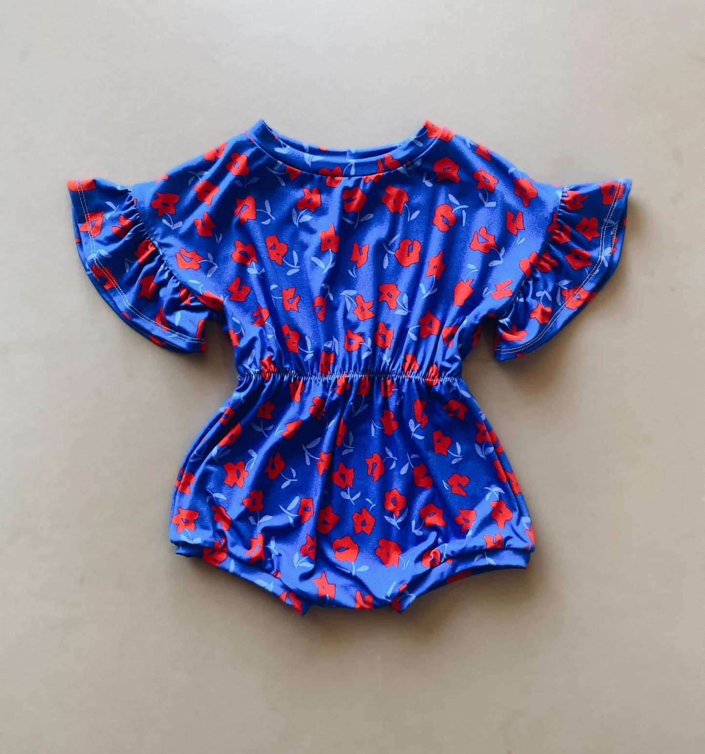 H. Jean - RTS 12/18 Sweater Romper with Ruffles