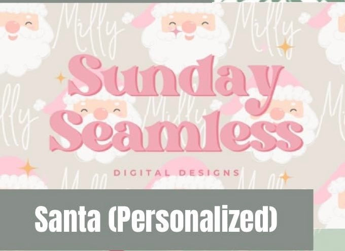 Personalized Santa Fabric