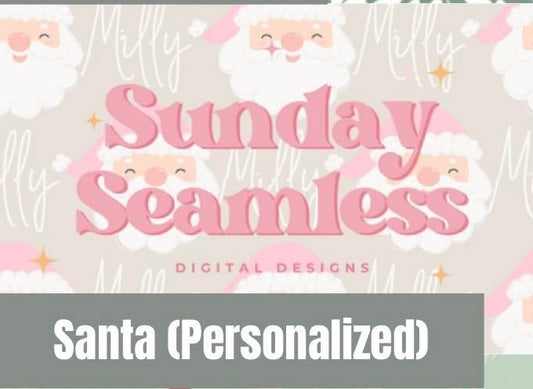 Personalized Santa Fabric