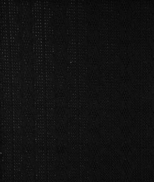 Black Cable Knit