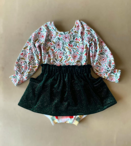 C. Adams - RTS 3T Bloomsberry  🎈 + Paperbag Pocket Skirt (shorty length) + bummies