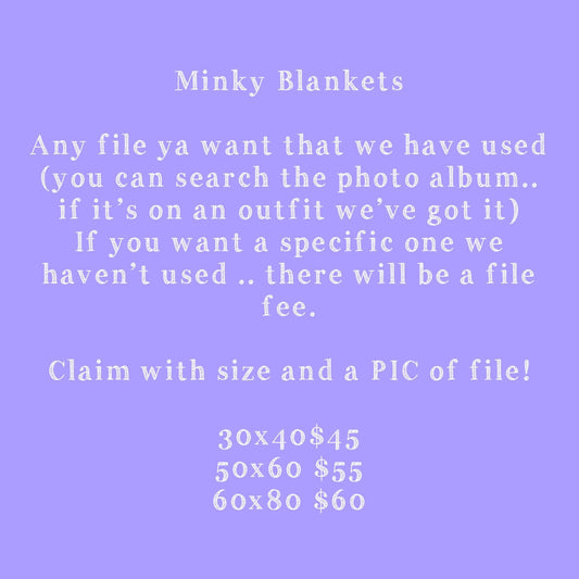 E. Hahn - Minky Blanket (NO CODES)