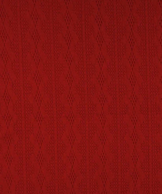 Red Cable Knit