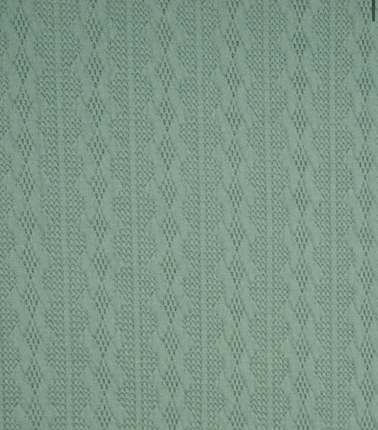 Dusty Sage Cable Knit
