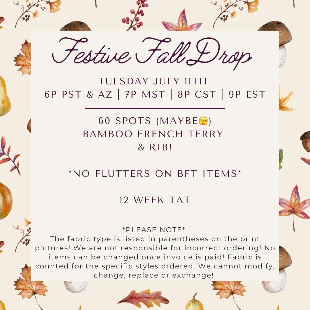 M. Huggins - Festive Fall Drop