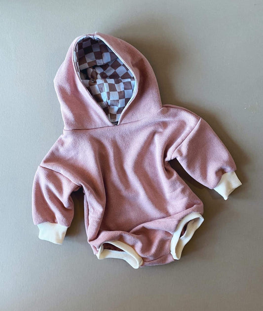 RTS 6/9m Sweater Romper with Hood